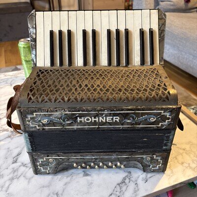 WORKING Hohner Accordion Vintage House Clearance Item
