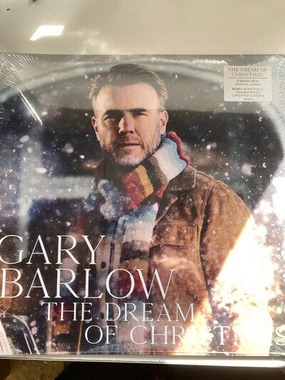 GARY BARLOW THE DREAM OF CHRISTMAS, LTD EDITION WHITE MARBLED LP, NEW & SEALED
