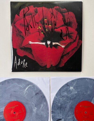 SMASHING PUMPKINS Adore SIGNED Vinyl 2 x LP Grey Gray Marble Billy Corgan NEW