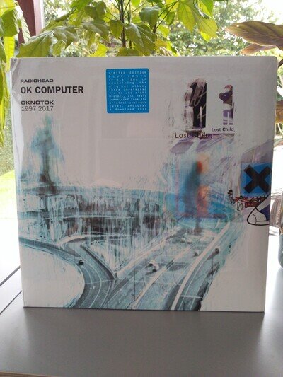 Radiohead OK COMPUTER oknotok 1997-2017 BLUE OPAQUE VINYL 3LP still factory seal
