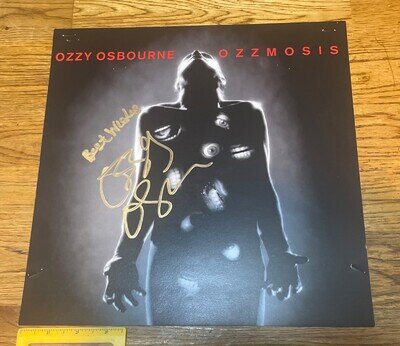 Ozzy Osbourne/ Autograph/ Promo Flat/ Ozzmosis/ 1995/ Signed/ Black Sabbath