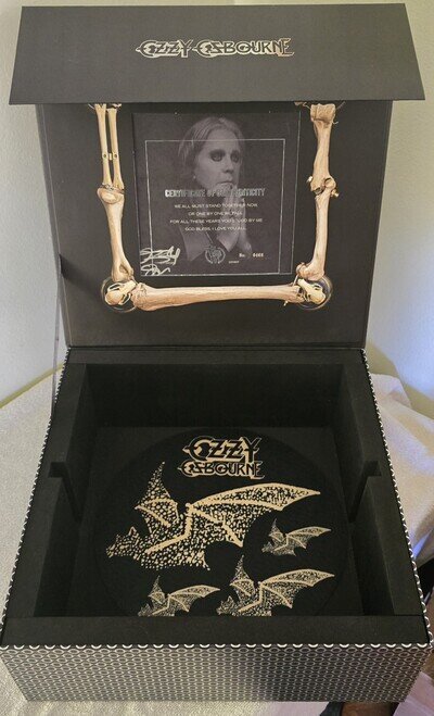 EMPTY OZZY OSBOURNE See You On the Other Side 2.0 BOX AUTOGRAPH/SLIPMAT ONLY