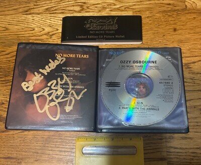 Ozzy Osbourne/ Autograph/ Limited Edition CD Picture Wallet/ 1991/ Signed/Import