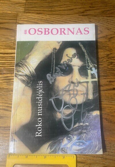 Ozzy Osbourne/ Autograph/ Rare Book/ 1995/ Black Sabbath/ Signed/ Import/ Ozzy