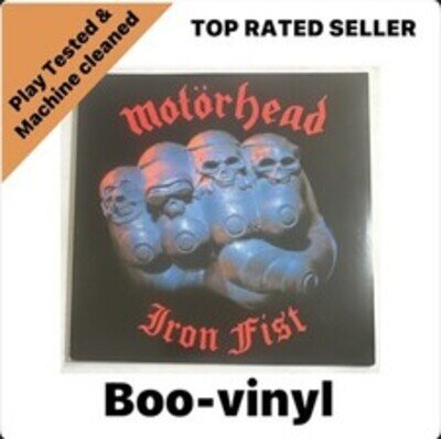 Motorhead Iron Fist LP Album vinyl record limited Blue swirl reissue 2022 metal