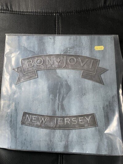 Bon Jovi New Jersey vinyl LP 1988 With Plastic Cover Tested Working