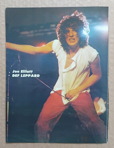 JOE ELLIOTT - 1981 full page UK magazine poster DEF LEPPARD