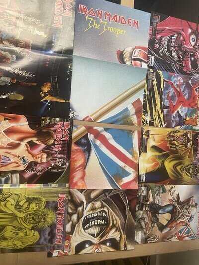 iron maiden vintage 1980’s poster collection