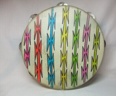 Vintage Disney Park Tambourine Multicoloured