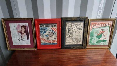 Selection of framed vintage theatre posters