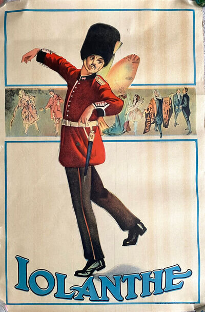 Iolanthe Gilbert & Sullivan opera theatre poster 1910-20 Stafford & Co