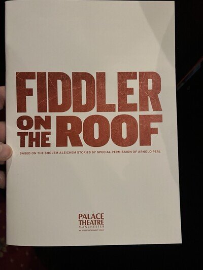 Fiddler On The roof Theatre Programme