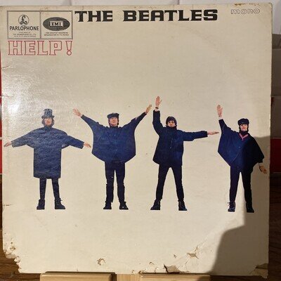 The Beatles Help! Vinyl LP Record 1965, Parlophone EMI Signed On The Back!