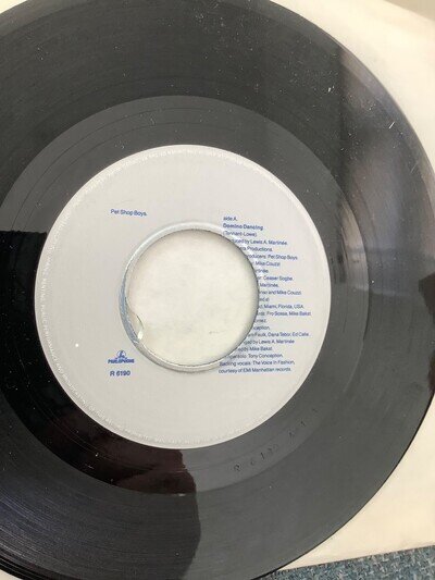 Pet shop Boys. Domino Dancing . 7” vinyl 1988 Parlophone