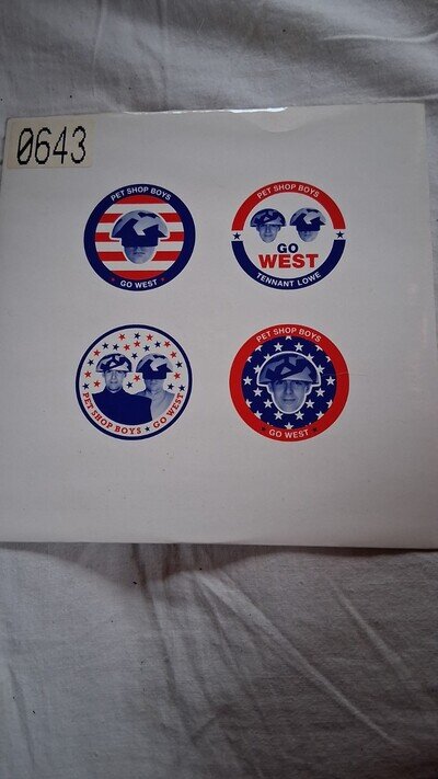 Pet Shop Boys - Go West - Used Vinyl Record 7 - U11757z (label on cover)