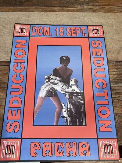 Seduction at Pacha Ibiza 1991 Flyer Poster (A2)