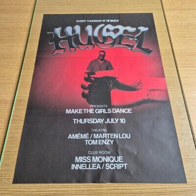 HUGEL 2025 MAKE THE GIRLS DANCE @ HI IBIZA - IBIZA CLUB POSTERS - DJ HOUSE MUSIC