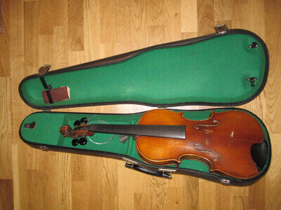 Antique Violin in Leather Case Nicolaus Amatus 1634