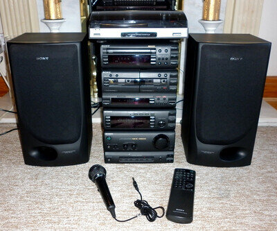 Quality Sony Hi-Fi Separates System MHC-4900 with Speakers & Sony Turntable