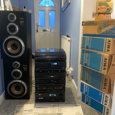 Aiwa MX-D9 Hi-Fi Stereo Stack System Hifi Separates. 6 Units All With Boxes
