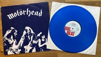 MOTORHEAD-BEER DRINKERS & HELL RAISERS-1980 UK 4 TRACK 12" BLUE VINYL EP. VG/EX