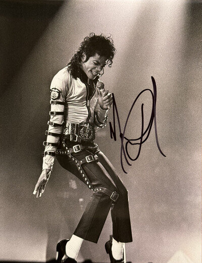 Michael Jackson Signed 8x10 Autographed Photo + COA Billie Jean Thriller Beat It