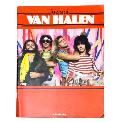 Van Halen 1984 Metal Mania Photo Book - Vintage Collector - Complete with Poster