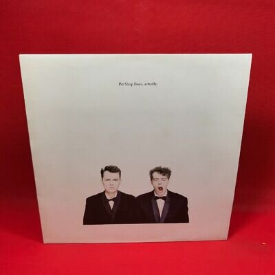 PET SHOP BOYS Actually 1987 UK vinyl LP + INNER It's A Sin Heart Rent original