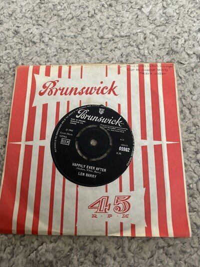 Len Barry - It’s That Time Of The Year 7” Black Vinyl Single Brunswick 1966 VG+