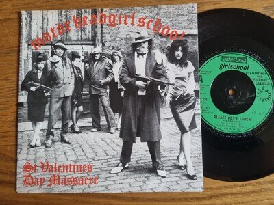 MOTORHEAD/GIRLSCHOOL - St Valentines Day Massacre 7" 1981 EP Motörhead EX/EX