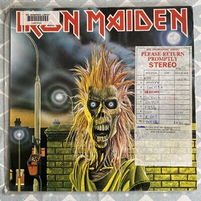 IRON MAIDEN - S/T SELF TITLED - 1ST PRESS VINYL LP - A1 / B1 - BBC ARCHIVE