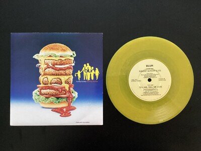 Blur - Sunday Sunday 7" Yellow Transparent Vinyl Single
