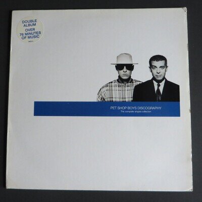 Pet Shop Boys Discography Complete Singles Collection, original 1991 vinyl 2xLP