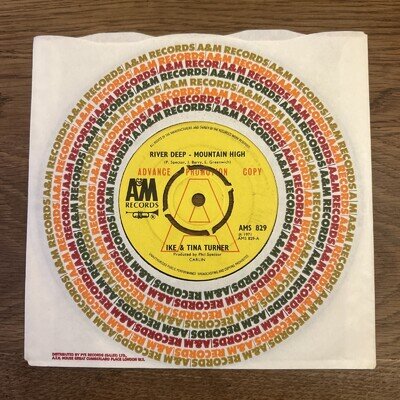 Soul Ike & Tina Turner ‎– River Deep - Mountain High A&M DEMO ‎– AMS 829