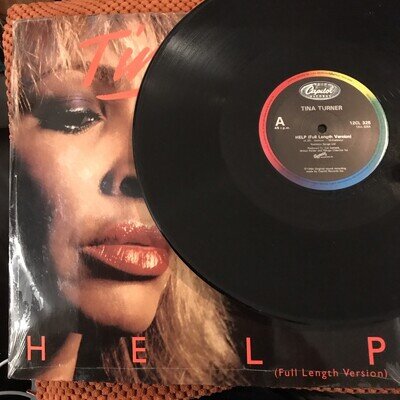 Tina Turner Help Full Length Version 1984 12” Vinyl Single Record