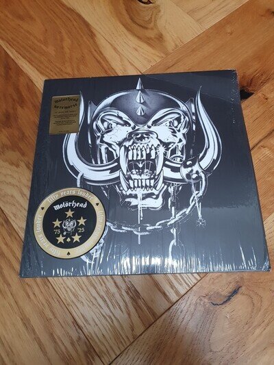 MOTORHEAD LP x 2 No Remorse RED & BLACK SPLATTER VINYL 50th Anniversary + POSTER