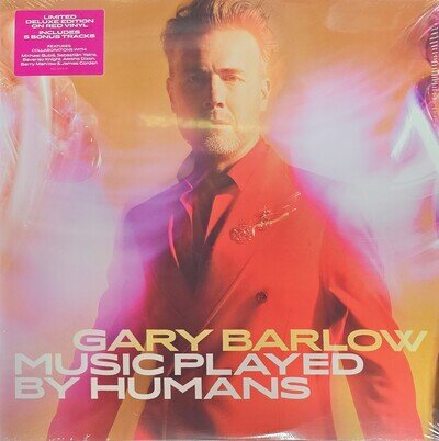 Music Played by Humans [Red Vinyl] by Gary Barlow (Record, 2020) Brand New