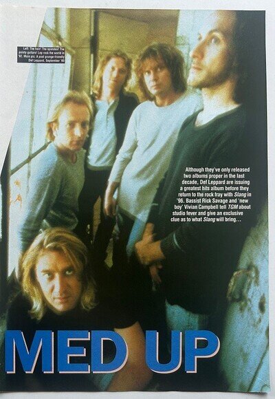 DEF LEPPARD - 1995 full page UK magazine poster