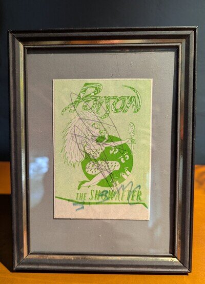 Bret Michaels Poison Autograph On Backstage Pass