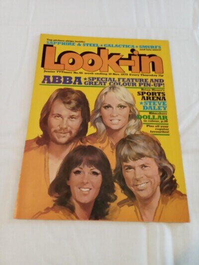 LOOK-IN MAGAZINE #46 Nov 1979. ABBA FRONT COVER & POSTER