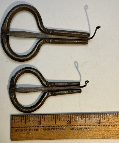Vintage Mouth Harp Jaw Harp Metal Musical Instruments Made in England Set of Two