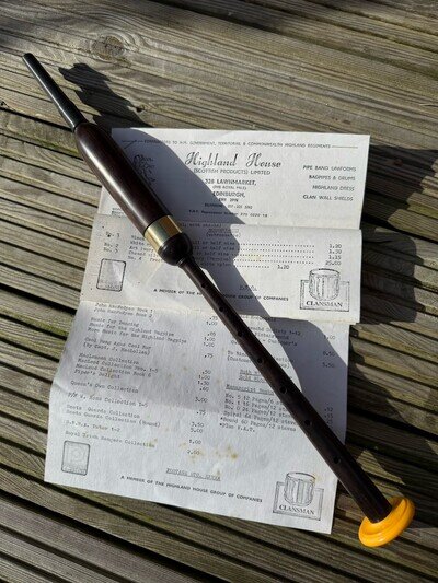 Highland House Bagpipe Pipe Chanter Vintage Original