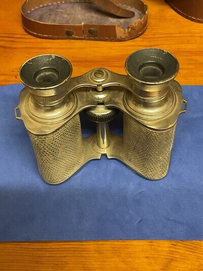 Vintage Lumiere Paris Opera Glasses with Snakeskin Effect Approx 1920’s With Box