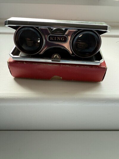 Vintage Folding Opera Glasses 2.5 X 25mm Sport Made In Japan Orig Box