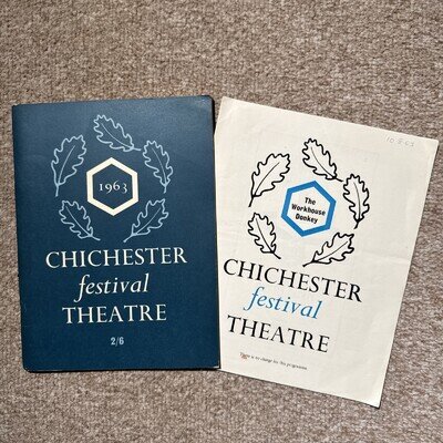 Jeremy Brett 1963 Workhouse Donkey Chichester Theatre Programme, Derek Jacobi