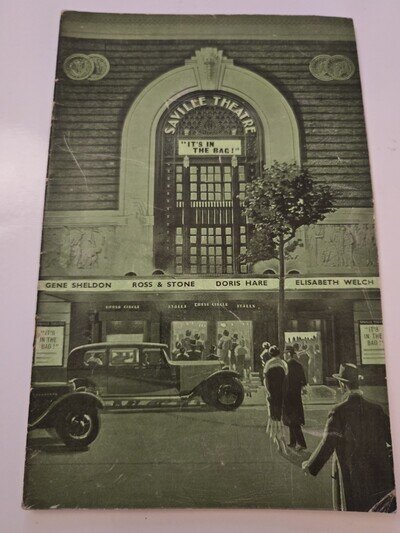 Saville Theatre “It’s In The Bag!” 1937 Gene Sheldon Doris Hare Elisabeth Welch