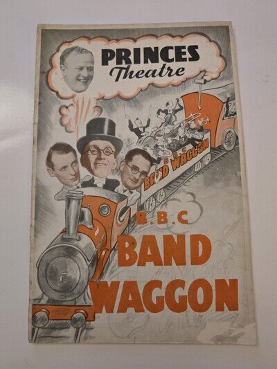 Princes Theatre Programme “Band Waggon” BBC Radio Show Arthur Askey 1939 Vintage