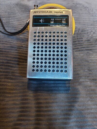 Realistic Jetstream Mini AM/VHF 12-608A Aircraft Radio Clean