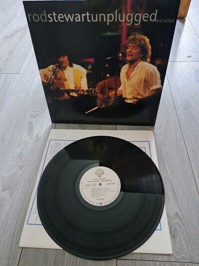 Rod Stewart Unplugged & Seated Vinyl LP 1993 German import First Press