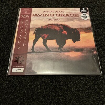 Robert Plant Saving Grace Ltd Fruit Punch Coloured Vinyl Signed & Numbered Assai